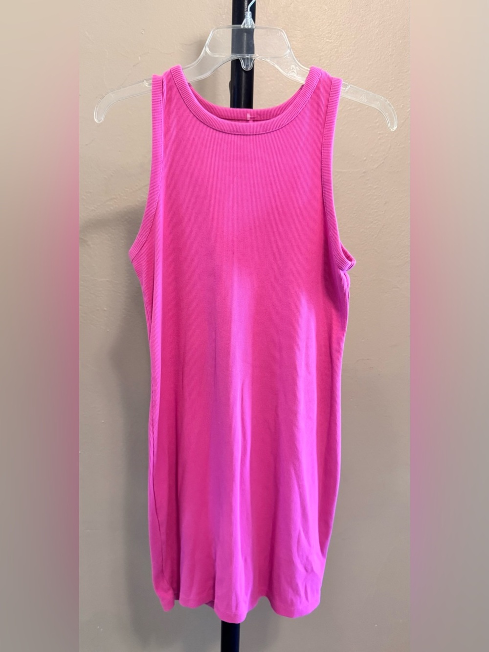 Women’s Sleeveless Tank Dress - Hot Pink sz medium